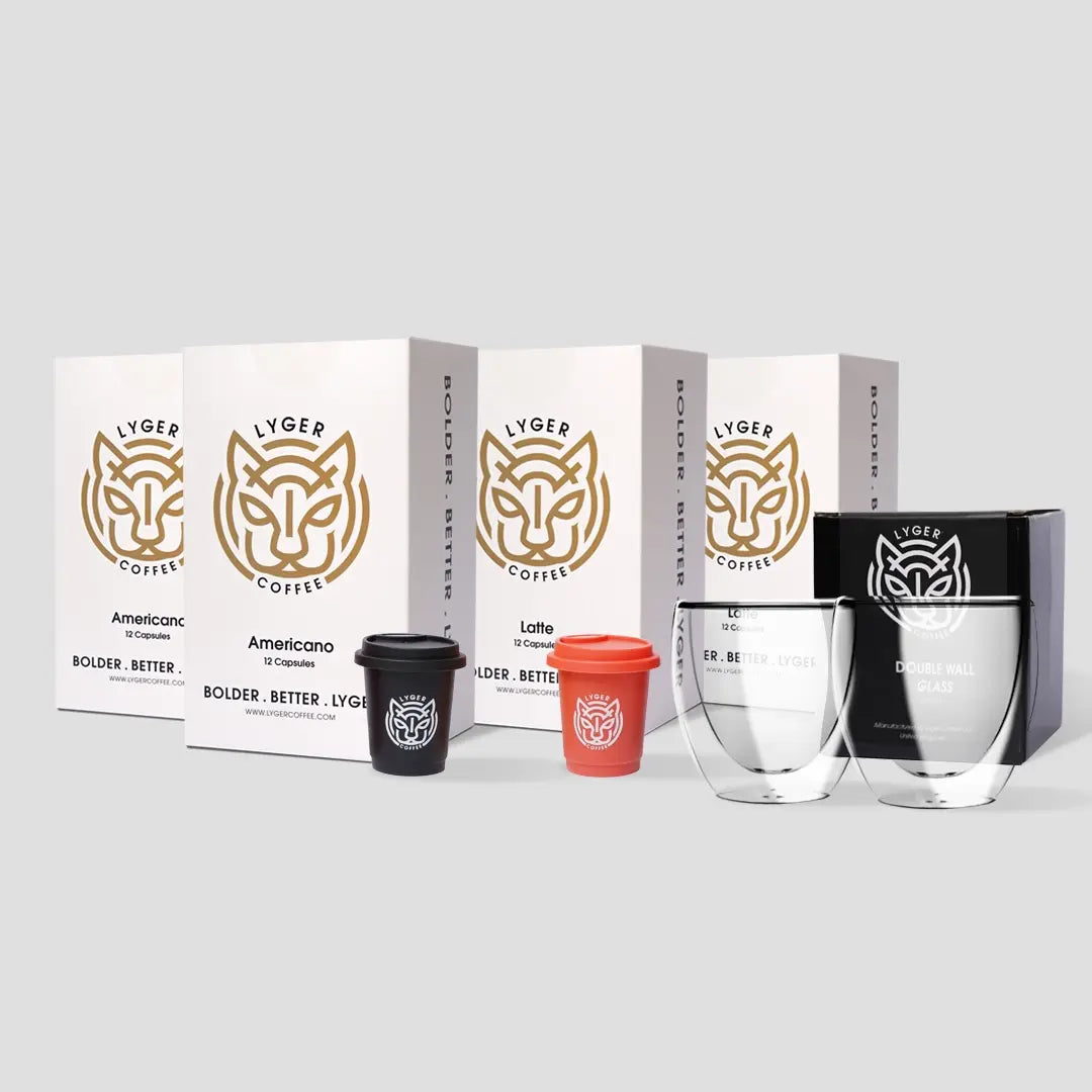 Big Starter Kit (24x Latte, 24x Americano, 2x double-wall glass)